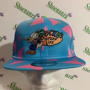 Headgear Classics Hat HGC Fitted Rocko's Modern Life Nickelodeon Blue Cap 7 1/2